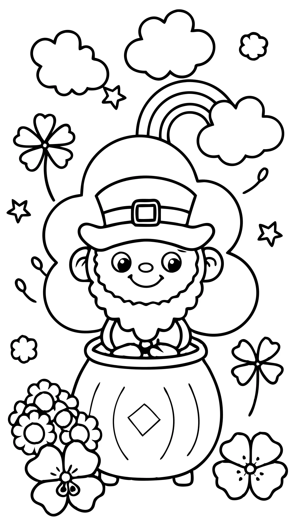 st patricks coloring pages